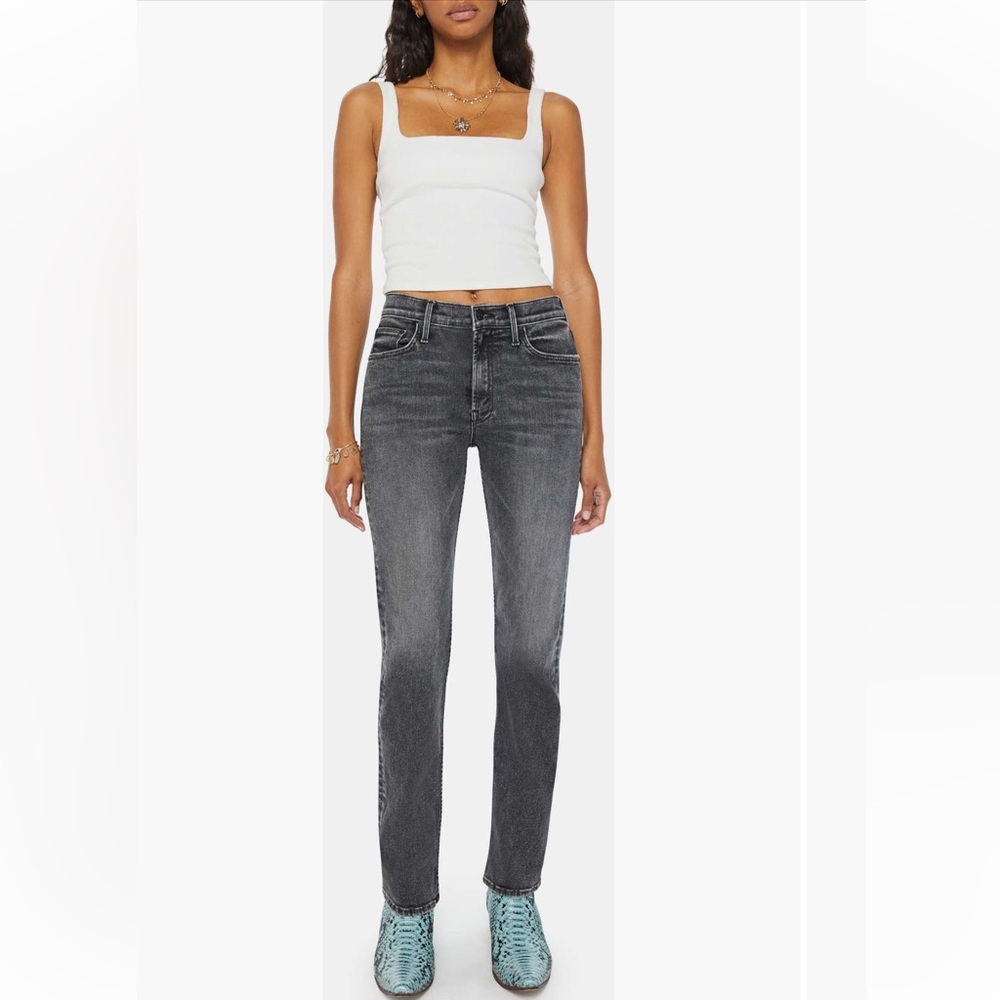 MOTHER Gray mid rise skimp - size 26